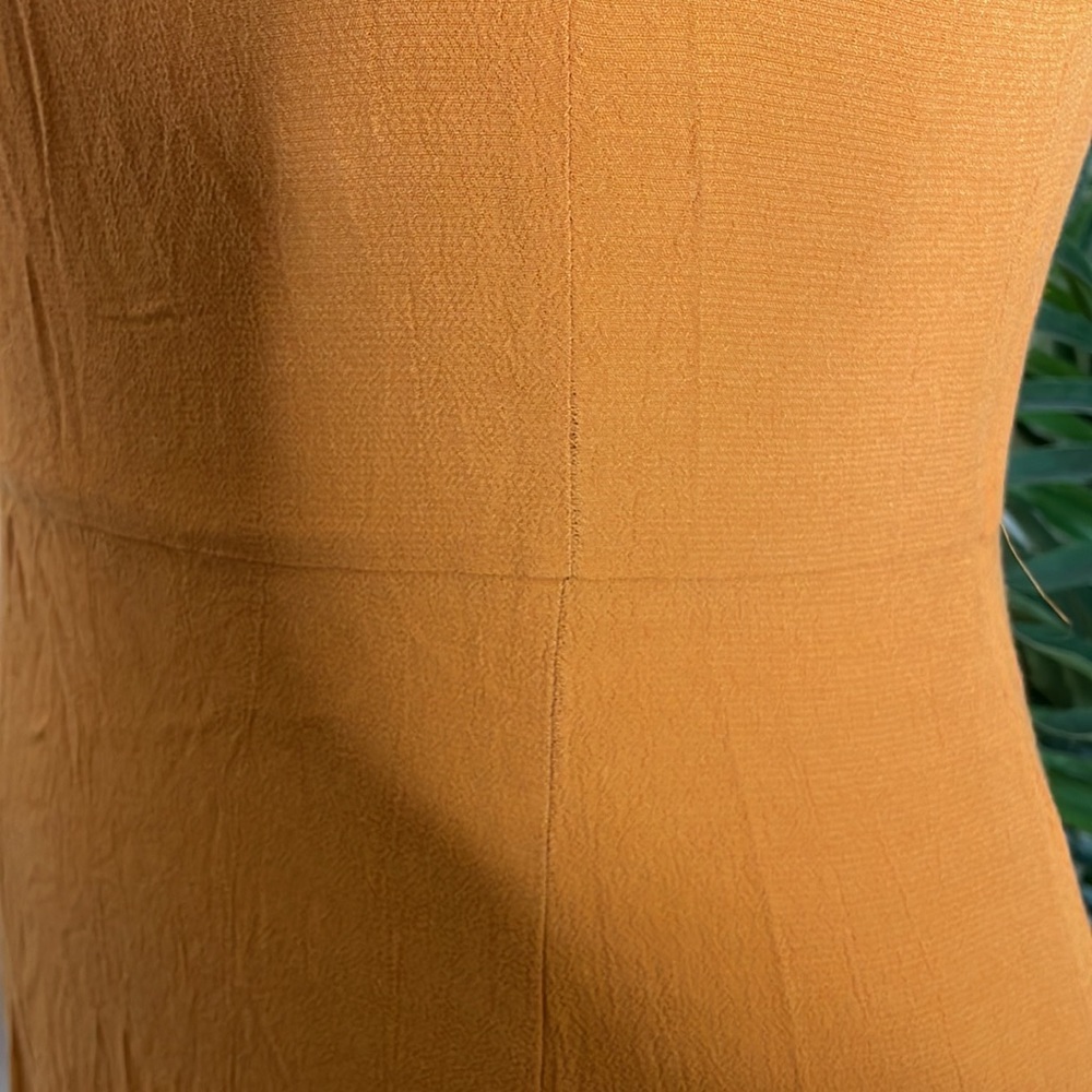 Used H&M Orange Midi Dress - Picture 5 of 5